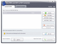 Any DWG and DXF to PDF Converter 2009 screenshot